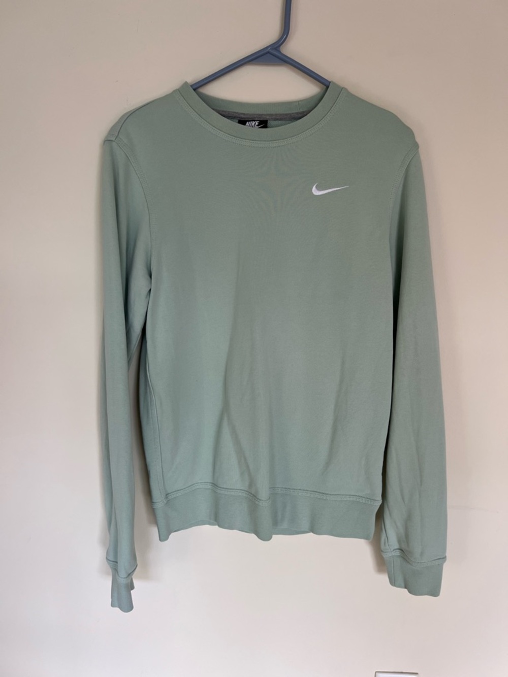 Nike Mint Green Crewneck Sweatshirt with White Swoosh